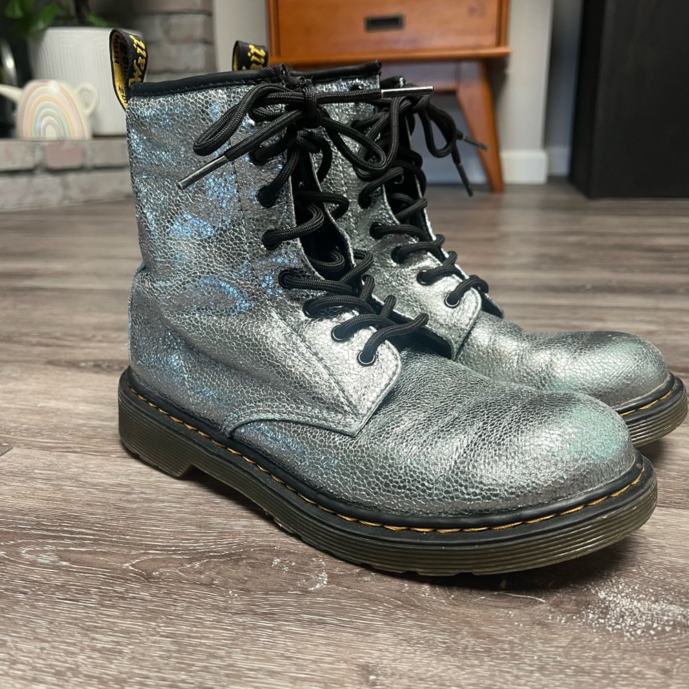 Dr Martens 1460 Blue Silver Glitter